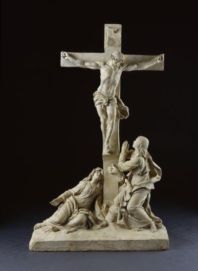 Crucifixión, con la Virgen María y San Juan Evangelista, 1785 de Claude Michel Clodion